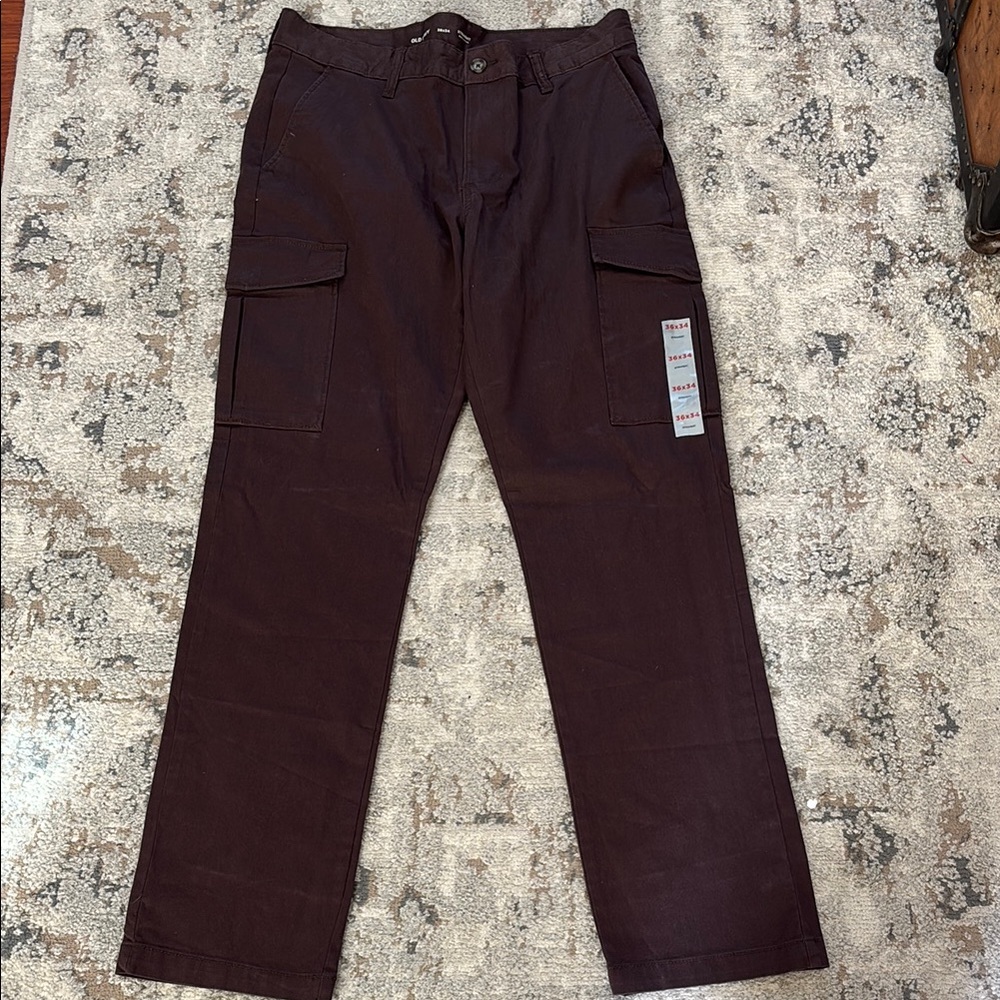 Old Navy Men's Dark Brown Cargo Pants